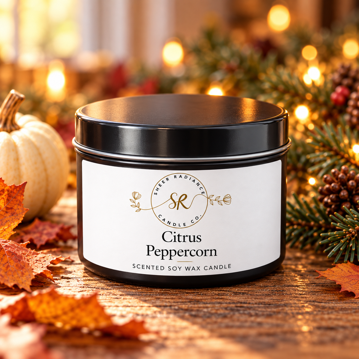 Holiday Candle Tins