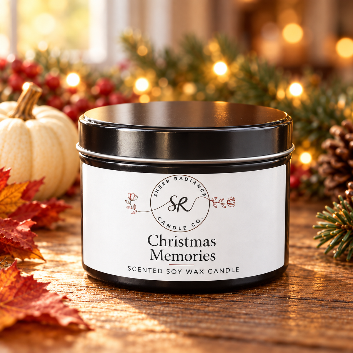 Holiday Candle Tins